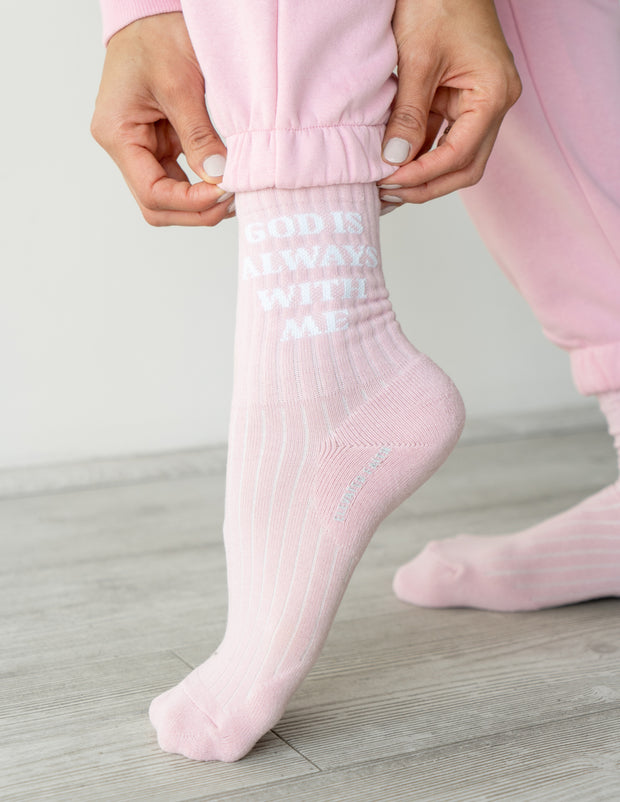 God Is Always With Me Socks Christian Accessories
