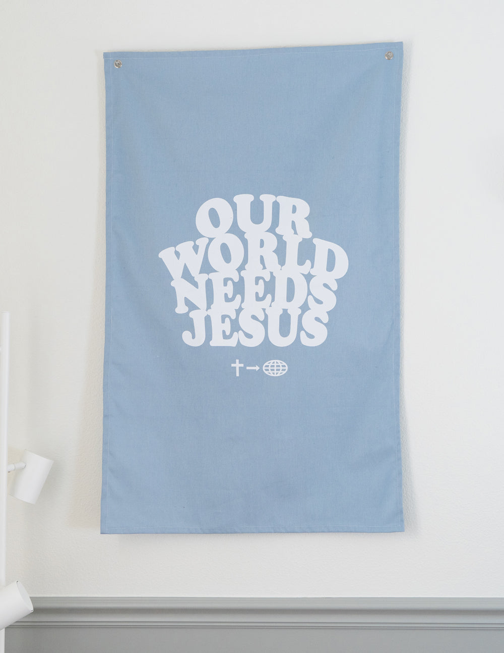 Our World Needs Jesus Tapestry  Elevated Faith