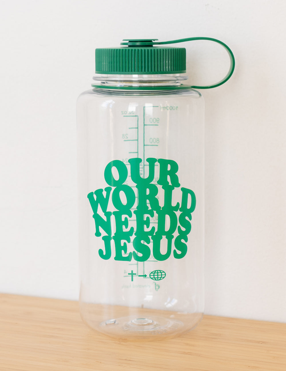 I run on Jesus and Energy Drinks Sports water bottle