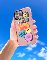 Elevated Faith Pink Sticker Collage Phone Case Christian Phone Case