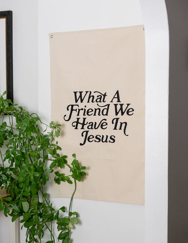 What a Friend in Jesus Tapestry Christian Wall Art