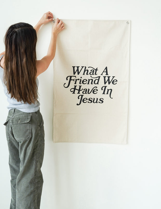 What a Friend in Jesus Tapestry Christian Wall Art