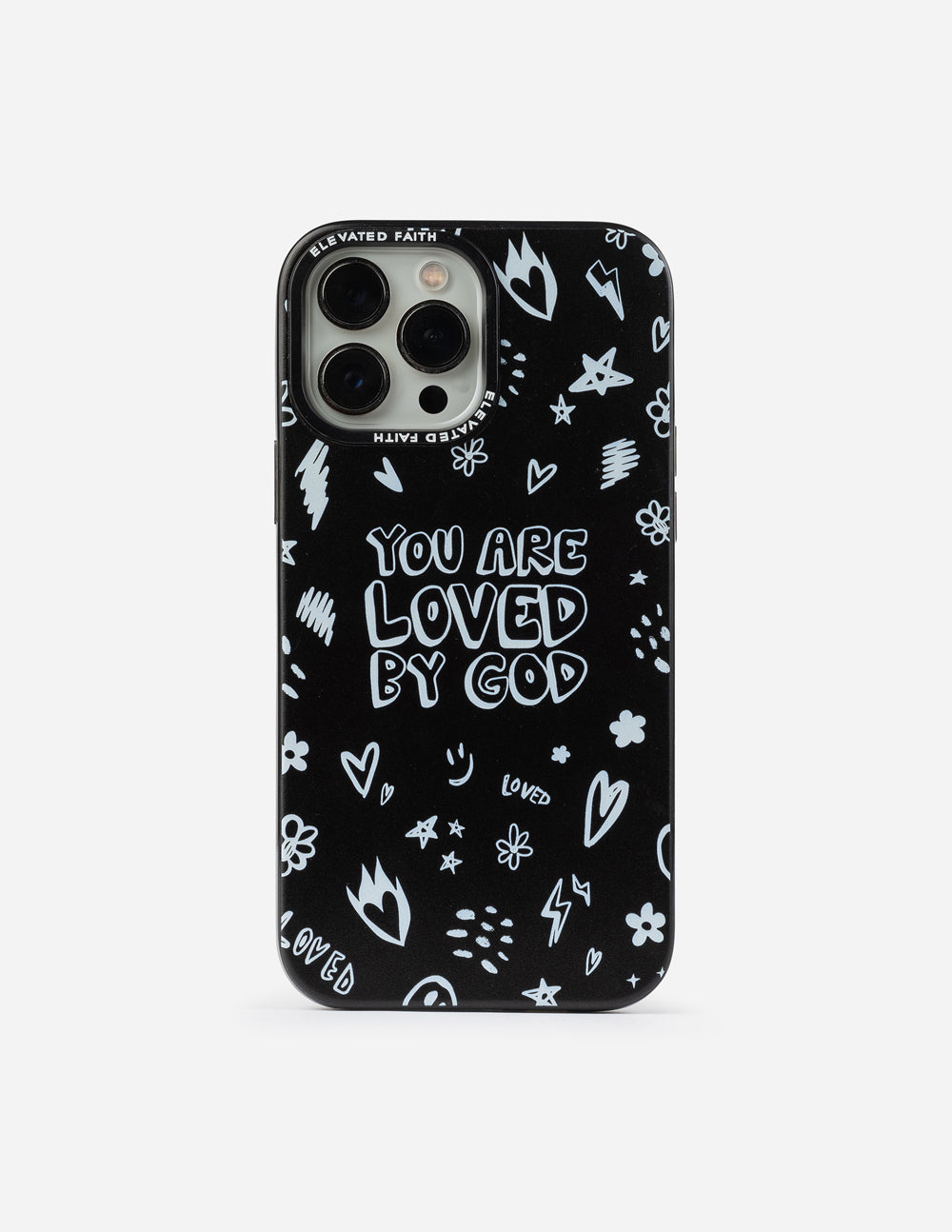 Elevated Faith Black You Are Loved By God Phone Case iPhone 12 Pro Elevated Faith Black You Are Loved By God Phone Case iPhone 12 Pro