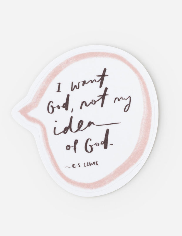 Elevated Faith C.S. Lewis Quote Sticker Christian Sticker