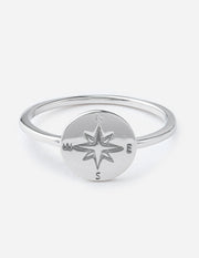 Elevated Faith Compass Ring Christian Ring