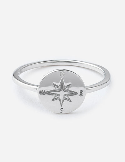 Elevated Faith Compass Ring Christian Ring