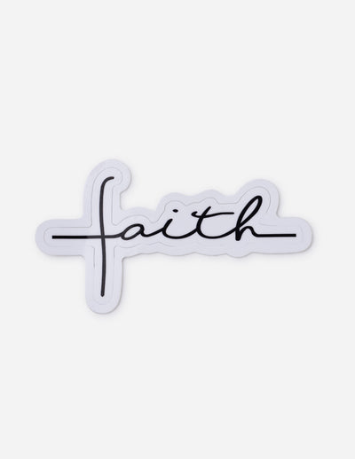 Elevated Faith Cursive Faith Sticker Christian Sticker