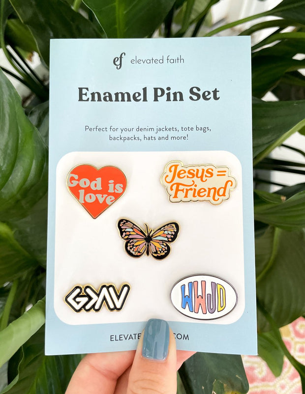 Enamel Pin Pack, Christian Jewelry & Apparel