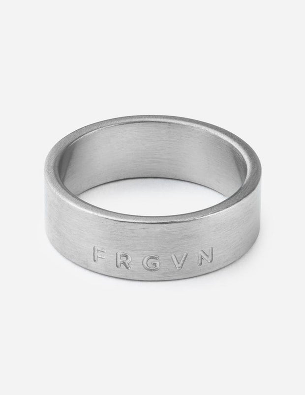 Elevated Faith FRGVN Matte Silver Ring Christian Ring