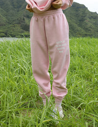 Elevated Faith God Is Always With Me Pink Unisex Sweatpant Christian Sweatpant