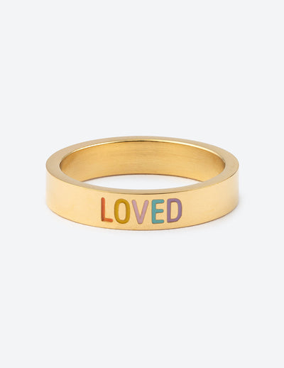 Elevated Faith Gold Loved Ring Christian Ring