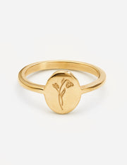 Elevated Faith Gold Wildflower Ring Christian Ring