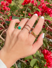 Elevated Faith Green Jade Ring Christian Ring