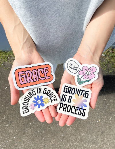 Elevated Faith Growing In Grace Sticker Pack Christian Sticker