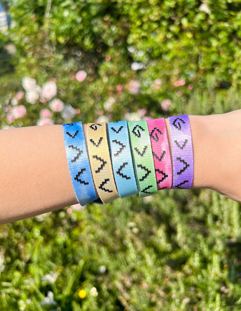 tie dye bracelets