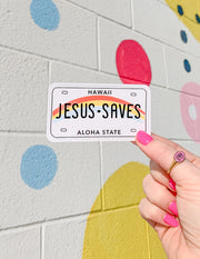 Elevated Faith Jesus Saves Sticker Christian Sticker