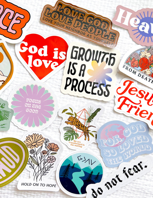 Elevated Faith Mystery Sticker 4-Pack Christian Sticker