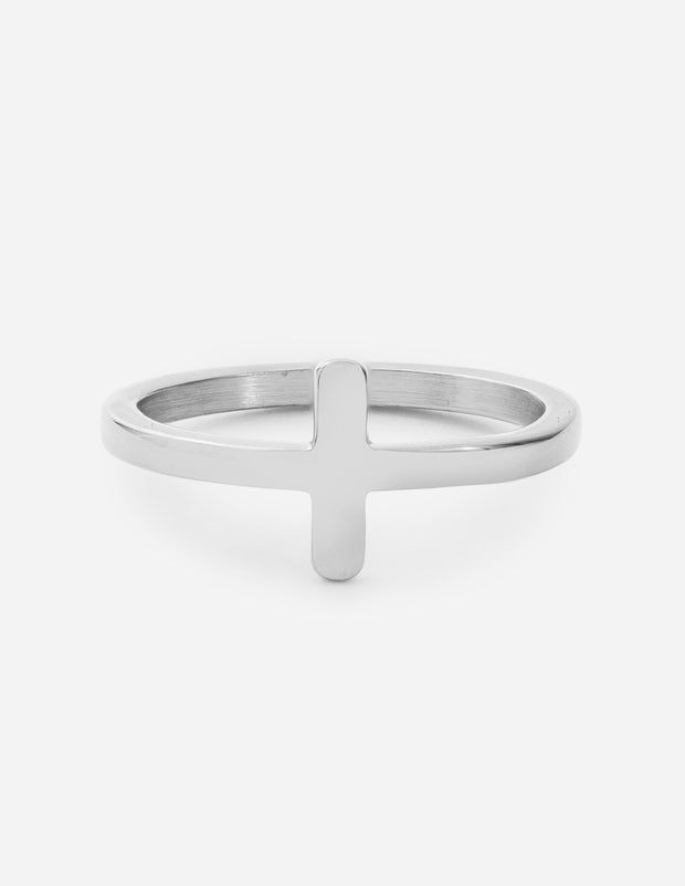 Buy Cross Sterling Silver Ring, Cross Ring for Women, Minimalist Ring,  Stacking Ring, Cross Statement Ring Online in India - Etsy