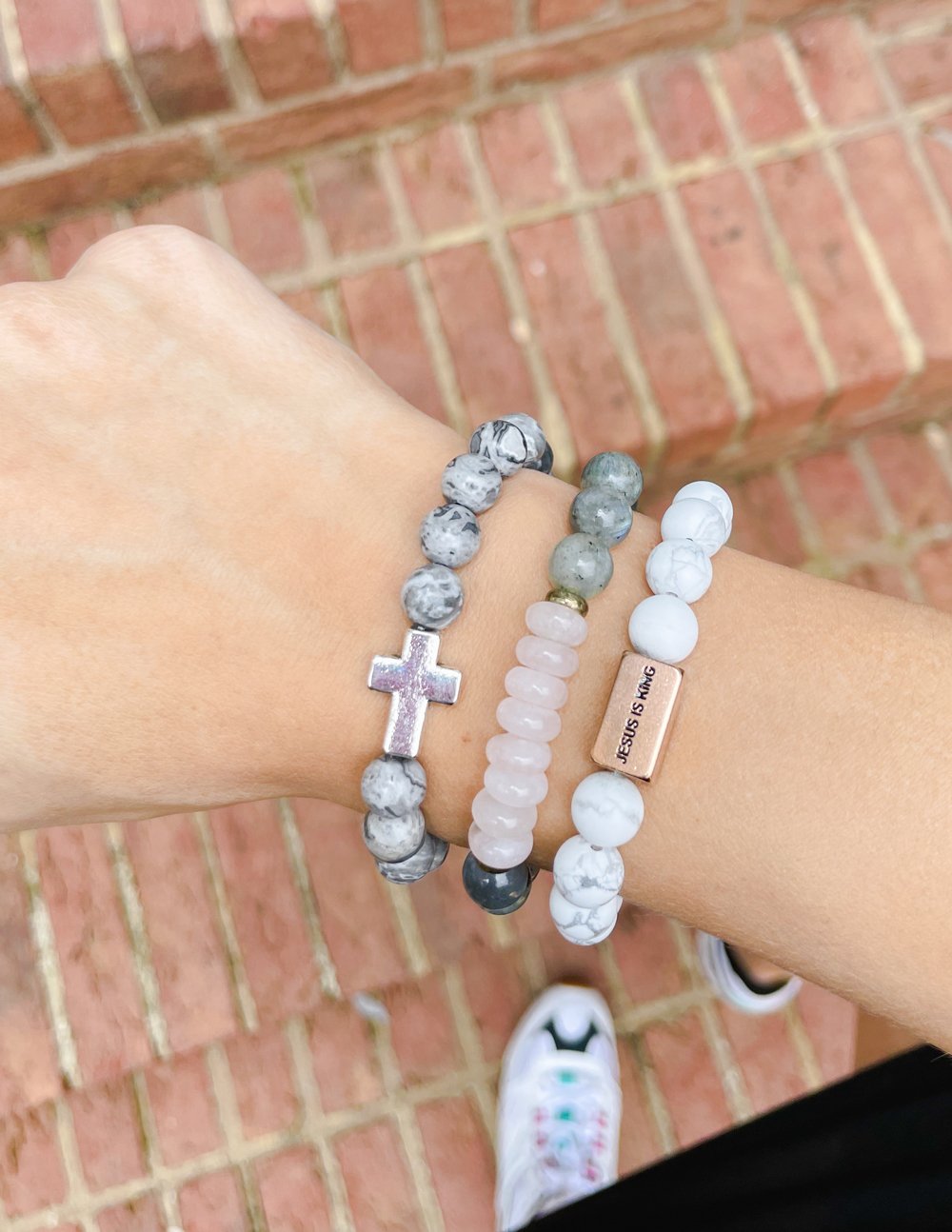 Slate Grey Cross | Christian Bracelets – Elevated Faith