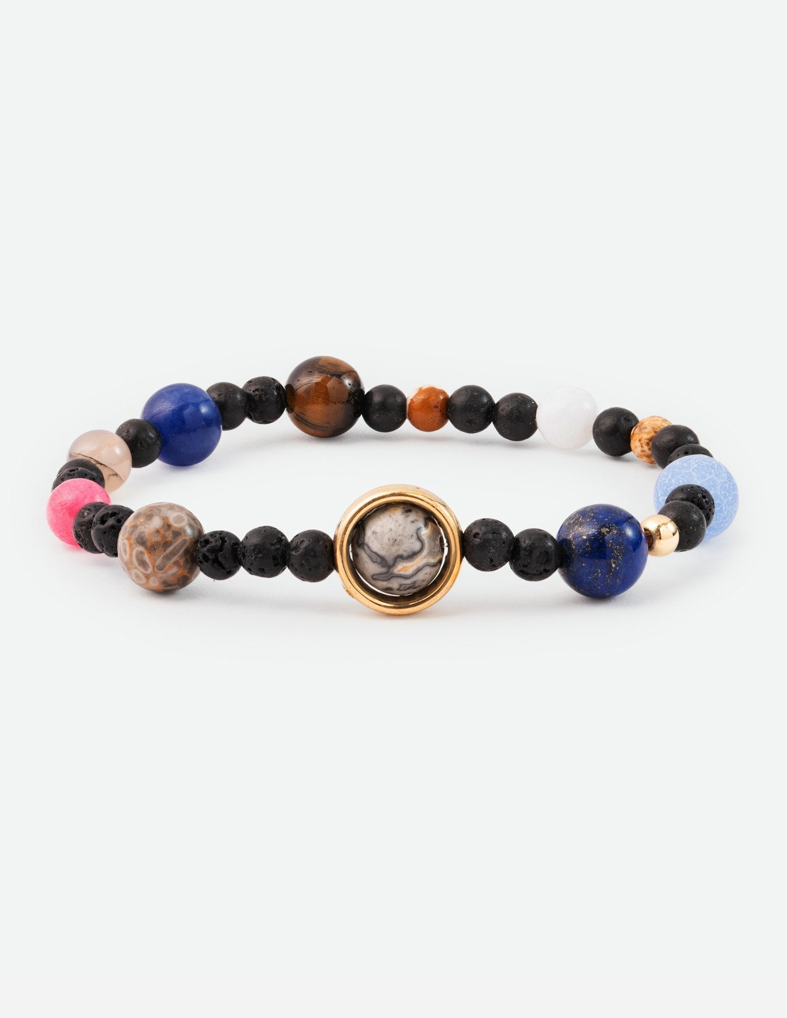 Galaxy Bracelet Featuring Our Solar System in SemiPrecious Stone Bead   Fish Company
