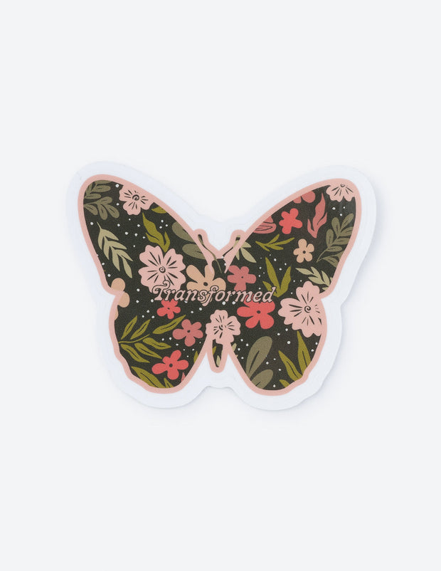 Elevated Faith Transformed Butterfly Sticker Christian Sticker