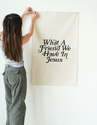 Elevated Faith What a Friend in Jesus Tapestry Christian Tapestry