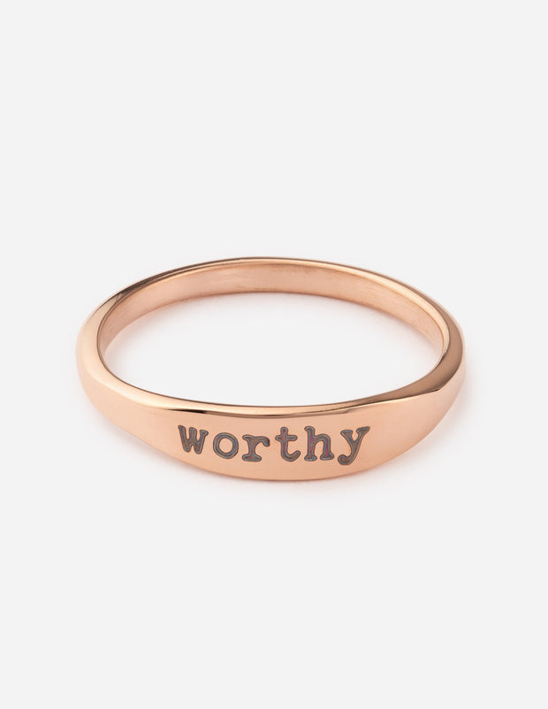 Elevated Faith Worthy Ring Christian Ring
